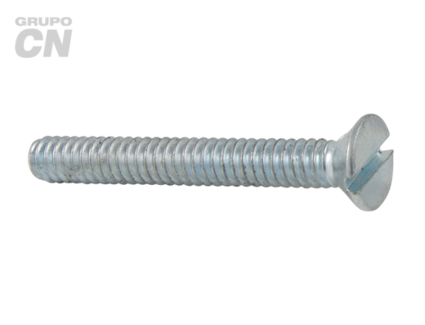 Tornillo Estufa cabeza plana embutida ranurada cuerda estándar UNC 3/8" (9.5mm) 16 hilos
