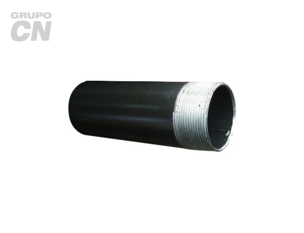 Tubo de acero cédula 40 estándar con costura negro